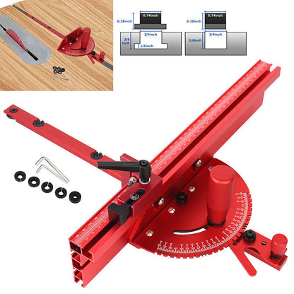 Adjustable Angle Miter Gauge | Precise Aluminum Construction