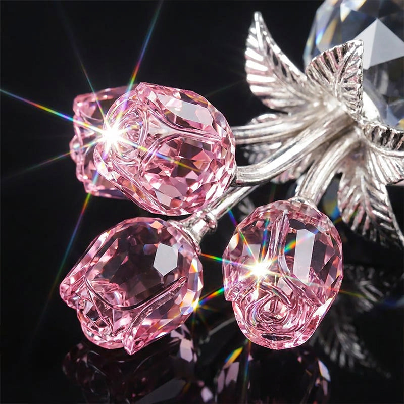 Timeless Sparkling Crystal Rose that Never Fades