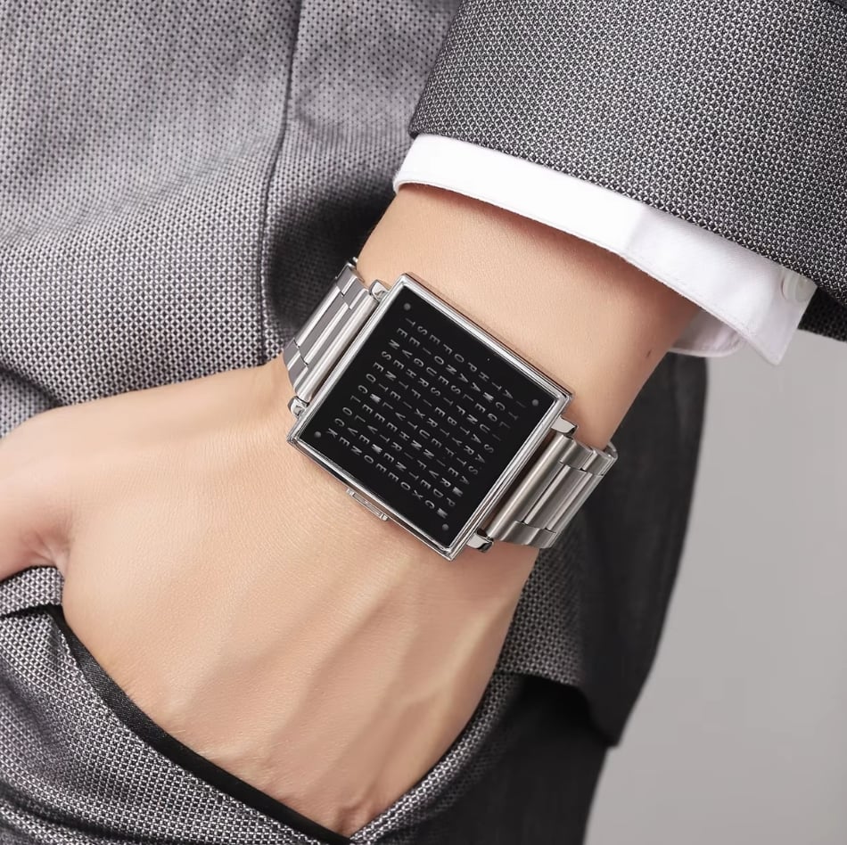 Stylish Text Display Watch for Every Occasion