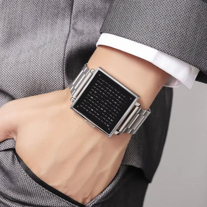 Stylish Text Display Watch for Every Occasion