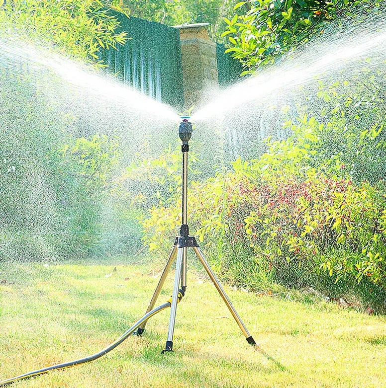 Effortless Garden Sprinkler System with Adjustable Coverage