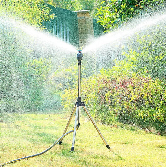 Effortless Garden Sprinkler System with Adjustable Coverage