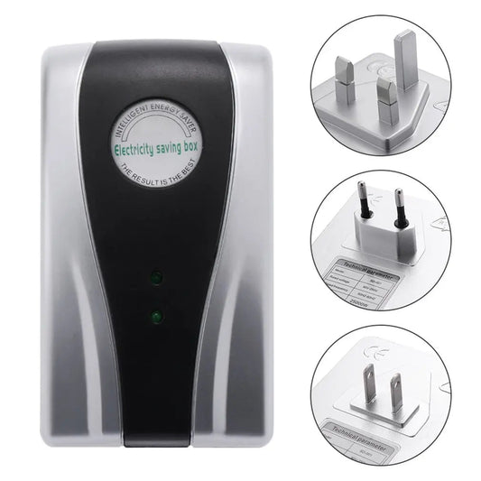 Energy-Saving Socket | Home & Office Energy Optimizer | 90–250 V | Up to 30,000 W | Voltage Stabilizer