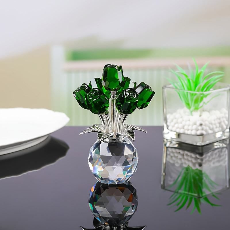 Timeless Sparkling Crystal Rose that Never Fades