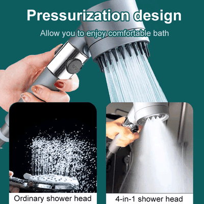 High-Pressure Showerhead with 9-Stage Water Filtration System