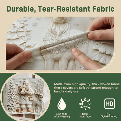 Set of 4 Decorative 3D Covers for Christmas