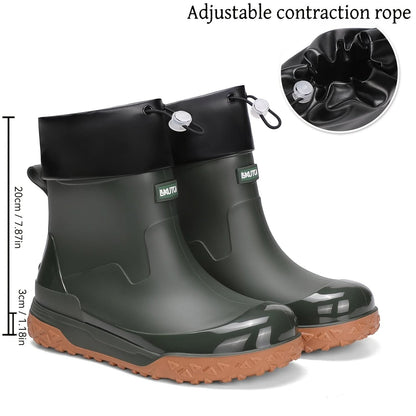Lightweight Short Rain Boots – Waterproof Design