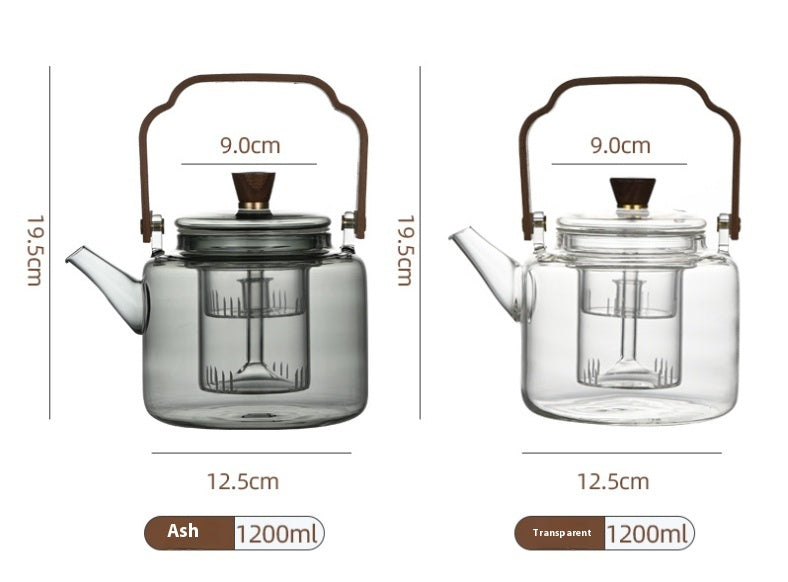 Heat Resistant Glass Teapot with Infuser