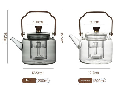 Heat Resistant Glass Teapot with Infuser