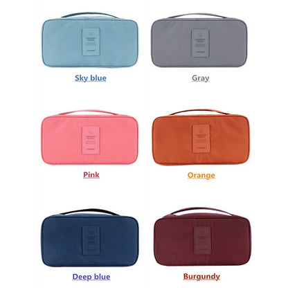 Compact Travel Lingerie Organizer for Bras & Socks – Waterproof Bag 26 × 13 × 12 cm