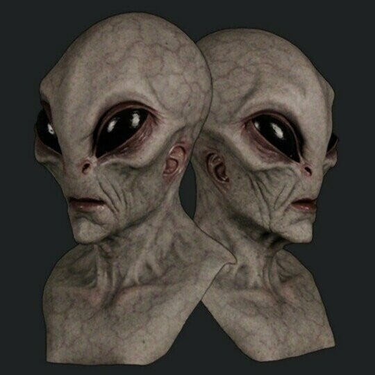 Realistic Halloween Costume Accessory - Alien Mask