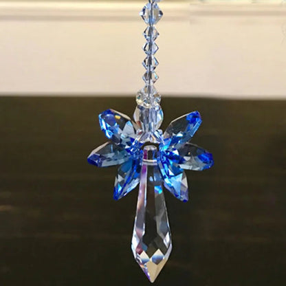Rainbow Guardian Angel Crystal 12 cm | Glass Pendant | Home & Garden Decor