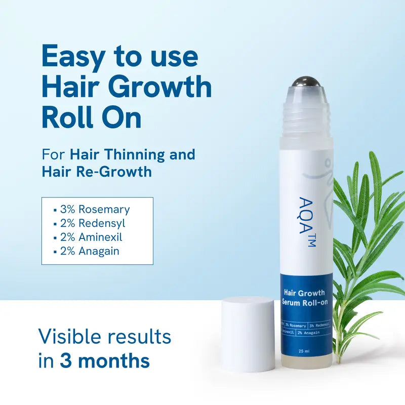 Revitalizing Hair Growth Serum with Precision Roller Applicator