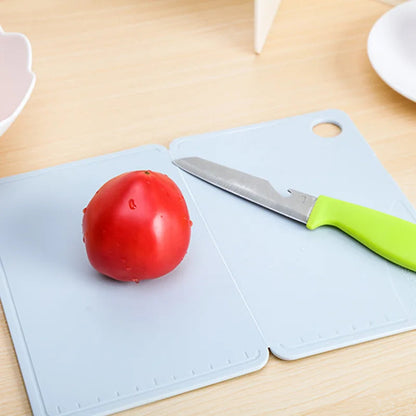 Foldable Kitchen Cutting Board | Portable Plastic Chopping Surface | Vegetable & Meat Slicing Aid