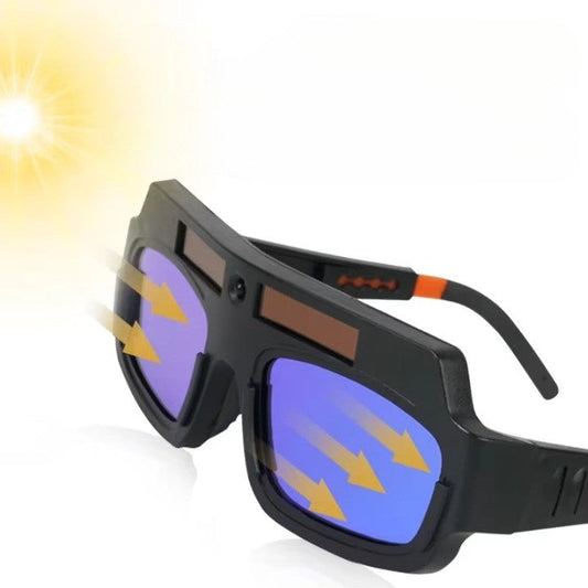 Safety Glasses with Auto-Darkening Feature for Welding