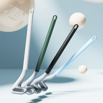 EffortlessClean - 360-Degree Toilet Brush with Extended Handle