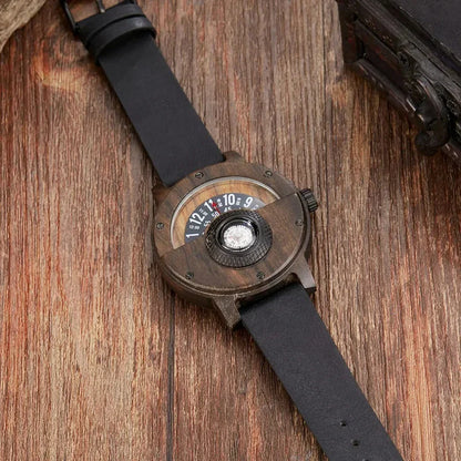 Wooden Watches with Leather Strap