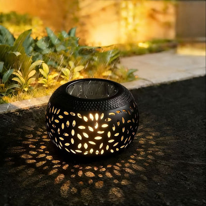 Portable Solar-Powered Table Lamp for Cozy Outdoor Illumination