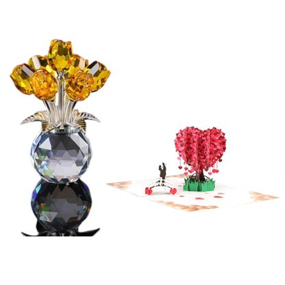 Timeless Sparkling Crystal Rose that Never Fades