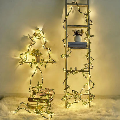 LED String Lights with Ivy Vines – Decorative Lighting for Indoors and Outdoors