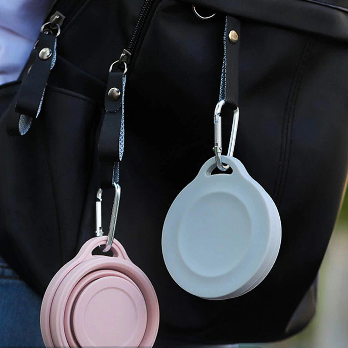 Collapsible Foldable Cup | Food-Grade Silicone | With Hanging Loop | For Outdoor Use