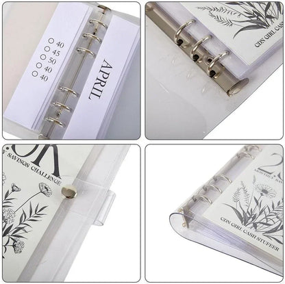 12-Month Savings Organizer Binder for Your Financial Goals