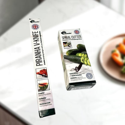 Elegant Spiral & V-Cut Tool Set for Stunning Food Presentation