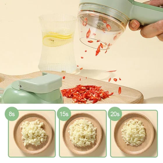Versatile 4-in-1 Food Prep Slicer | Efficient Kitchen Tool for Fruits & Vegetables