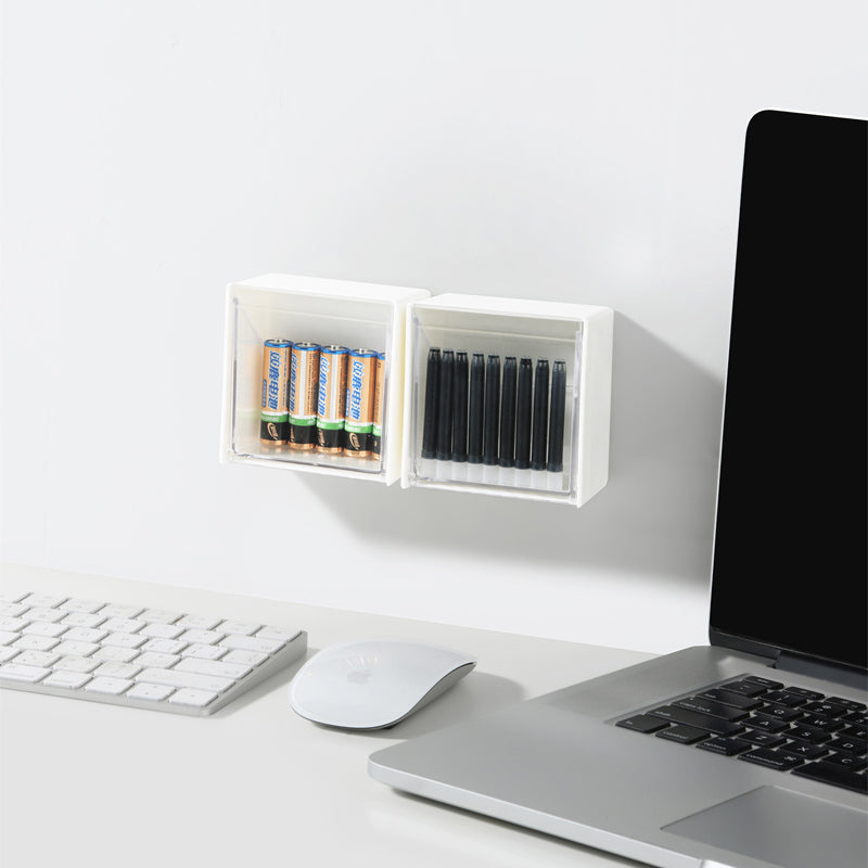 Wall-Mounted Folding Lid Storage Box
