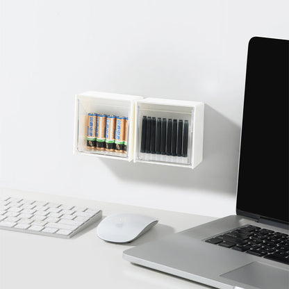 Wall-Mounted Folding Lid Storage Box