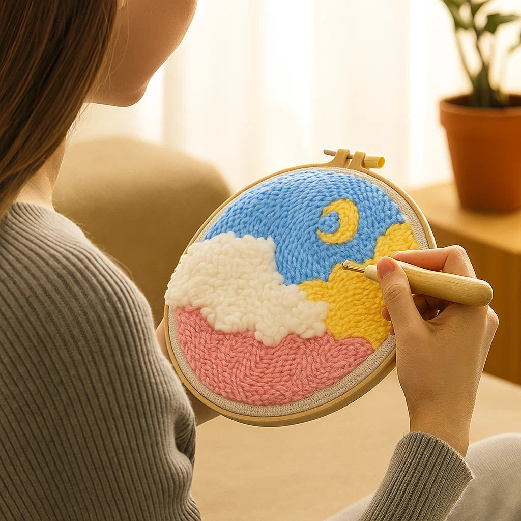 Quick Relaxation and Beautiful Embroidery Art Creation