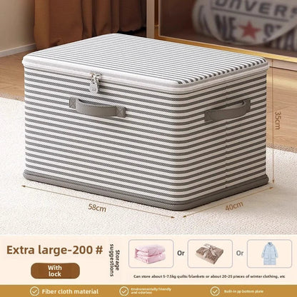Folding Storage Box with Combination Lock | Perfect for Clothes and Blankets