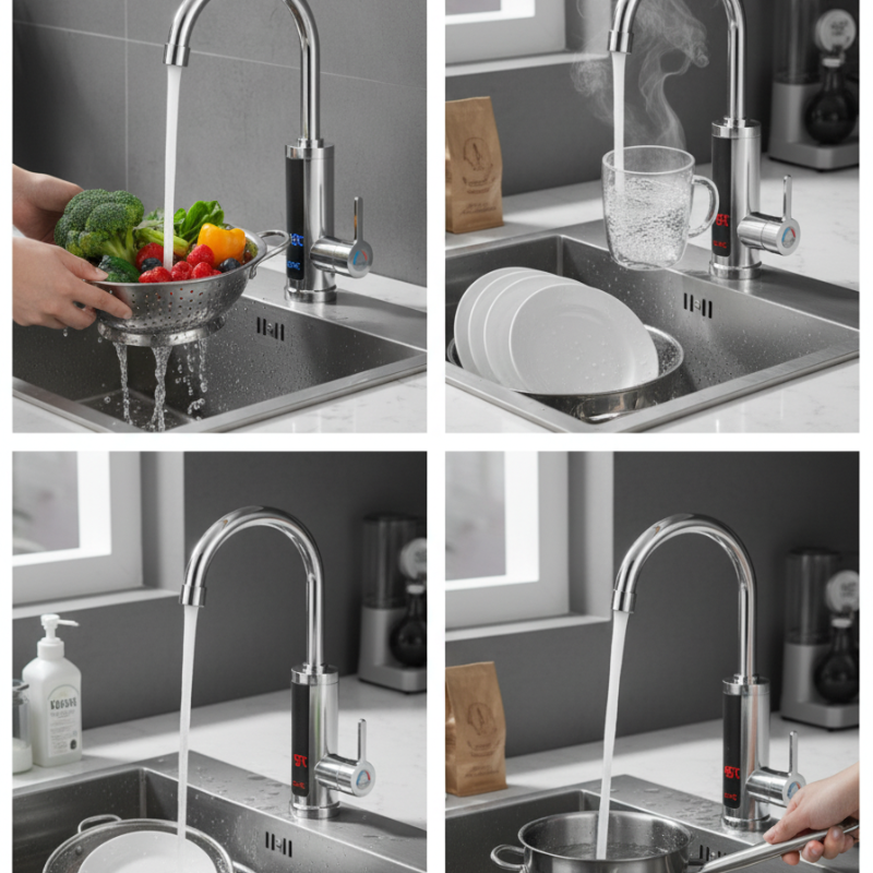 Instant Hot Water on Demand for Faster Kitchen Tasks