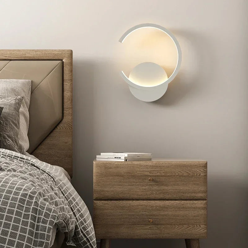 Modern LED Wall Light in C-Shape | Minimalist Indoor Lighting for Living Room, Bedroom & Hallway