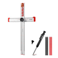 4 in 1 drilling positioning ruler + depth gauge