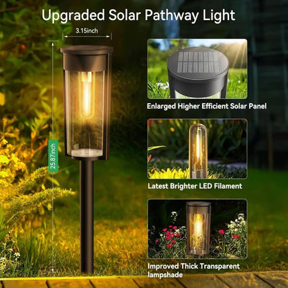 Seamless Solar Garden Path Lighting for Walkways