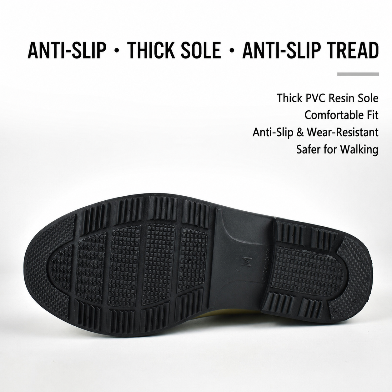 Waterproof Slip-On Ankle Booties for Women - Non-Slip Chelsea Rain Boots