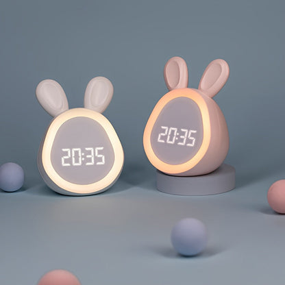Glowing Rabbit Alarm Clock for Kids
