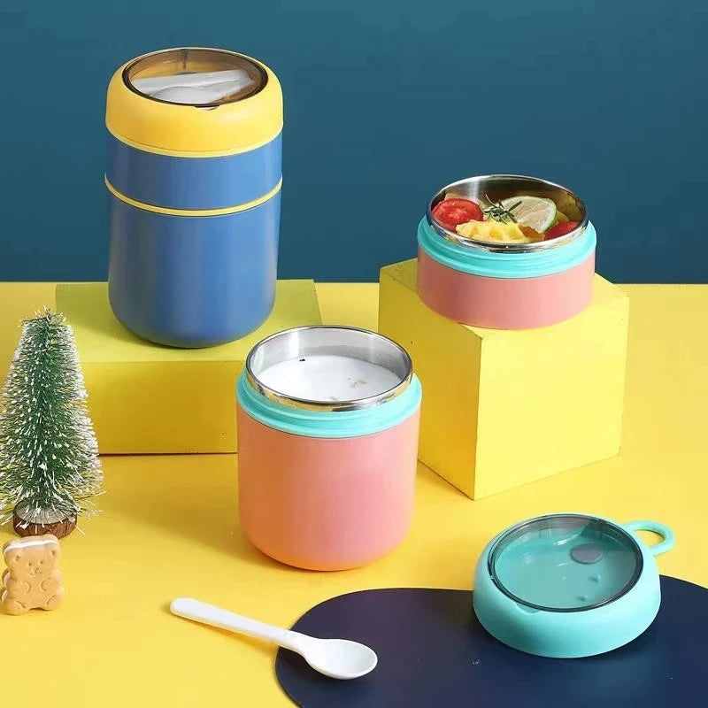Stainless Steel Thermal Container | 530 ml / 710 ml | Insulated Lunch and Soup Cup | Durable & Leak-Proof