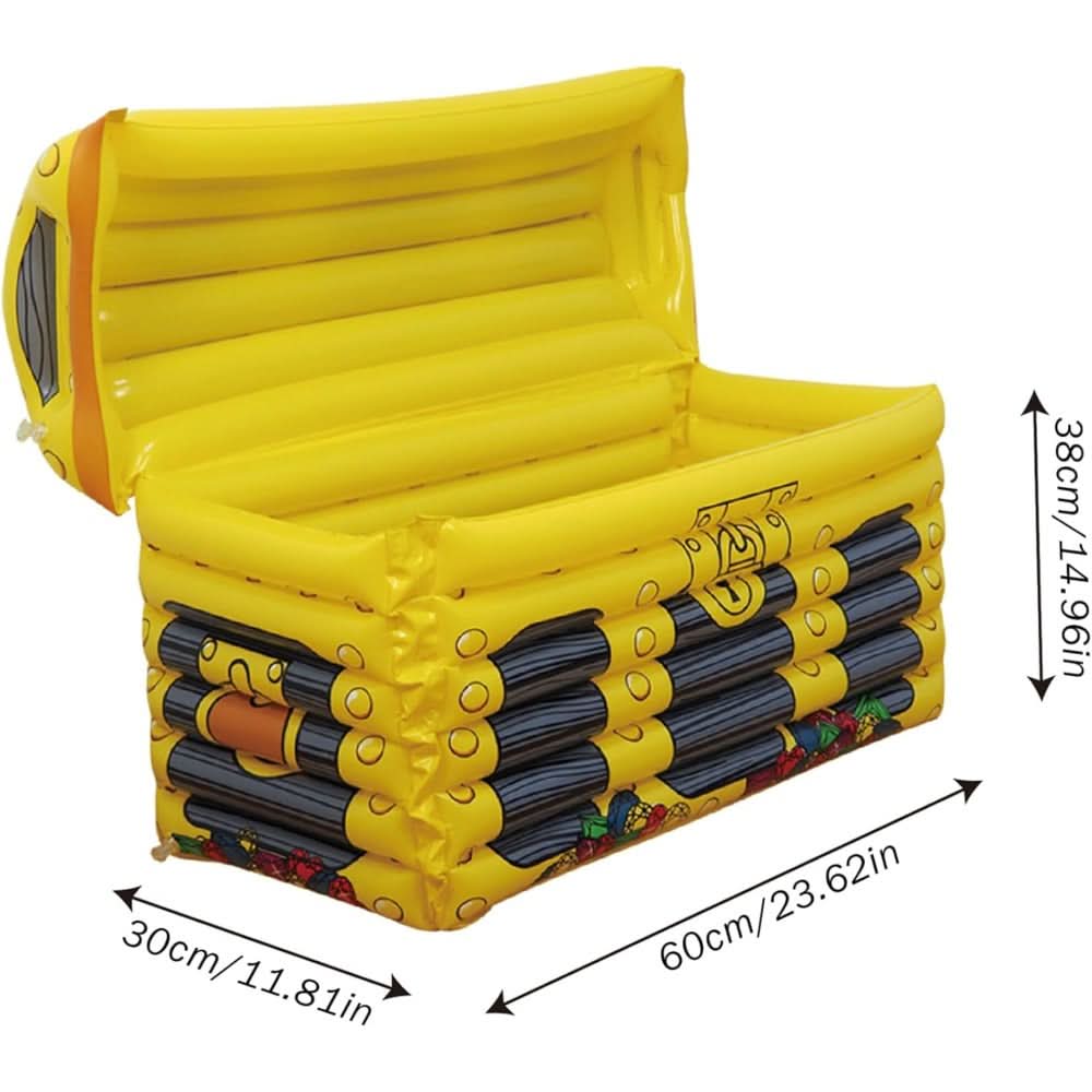 Inflatable Cooler in Pirate Treasure Chest Design