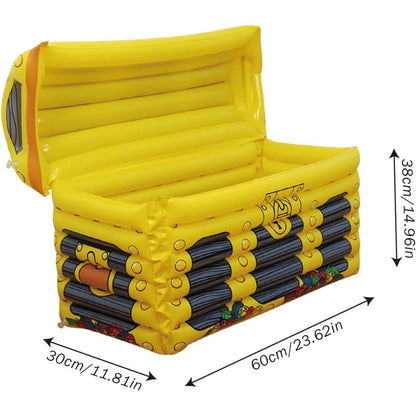Inflatable Cooler in Pirate Treasure Chest Design