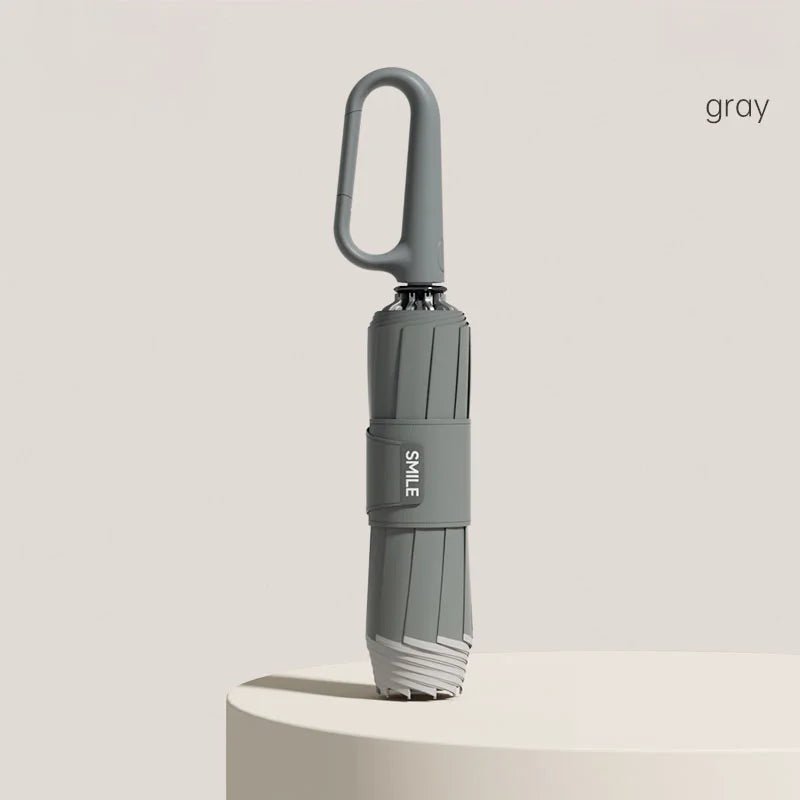 Compact Auto Umbrella with Safety Strip | One-Touch Open/Close | Water-Containment Design | Wind-Resistant & Lightweight