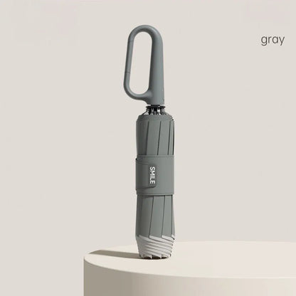Compact Auto Umbrella with Safety Strip | One-Touch Open/Close | Water-Containment Design | Wind-Resistant & Lightweight