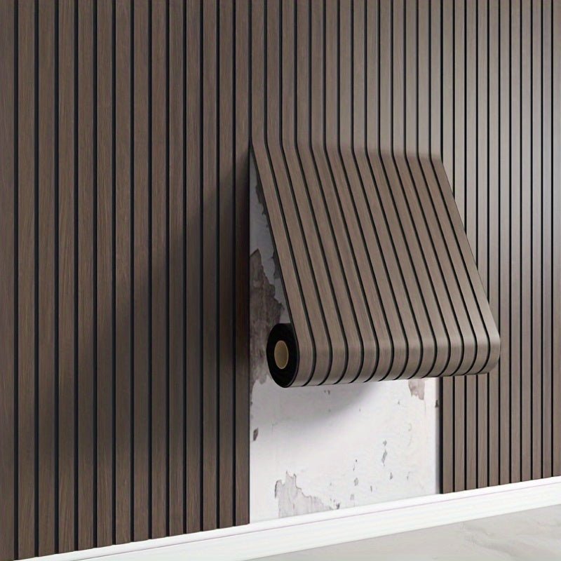 Self-Adhesive 3D PVC Wall Panels in Wood Look with Texture - Easy Installation for Home Renovation