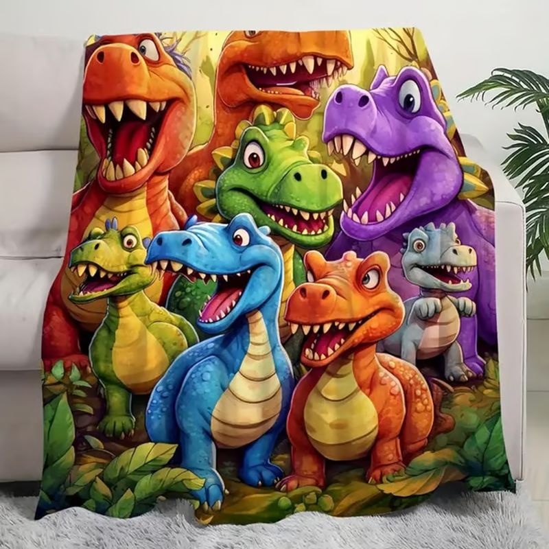 Cozy Dinosaur Blanket - Keeps Kids Warm and Sparks Imagination