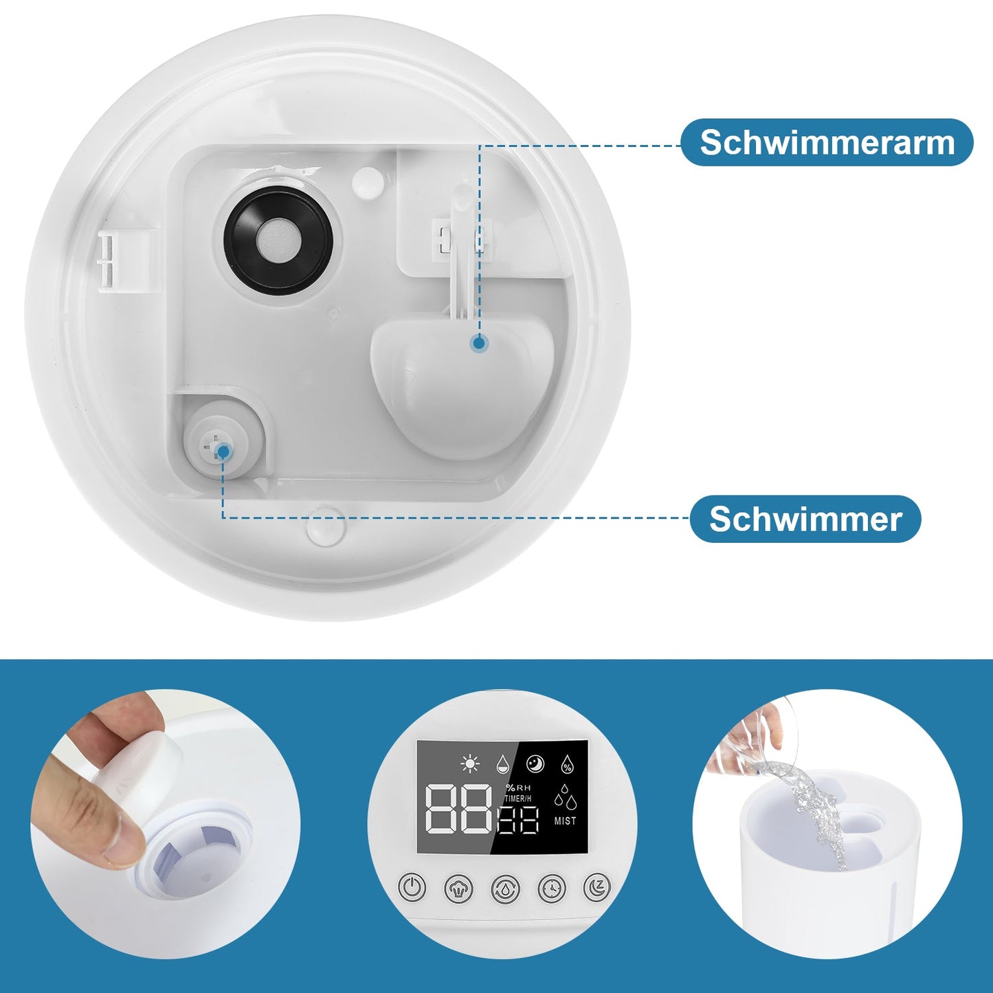 4L Remote-Controlled Humidifier for Peaceful Living