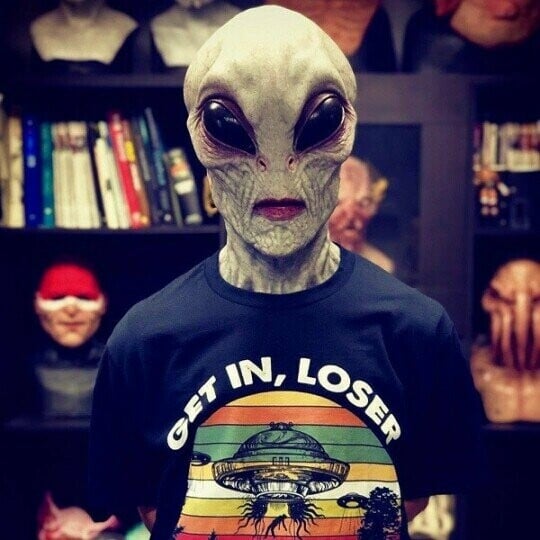 Realistic Halloween Costume Accessory - Alien Mask