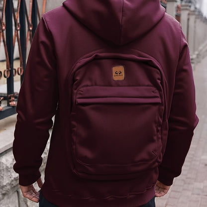 Hooded Jacket Backpack Combination