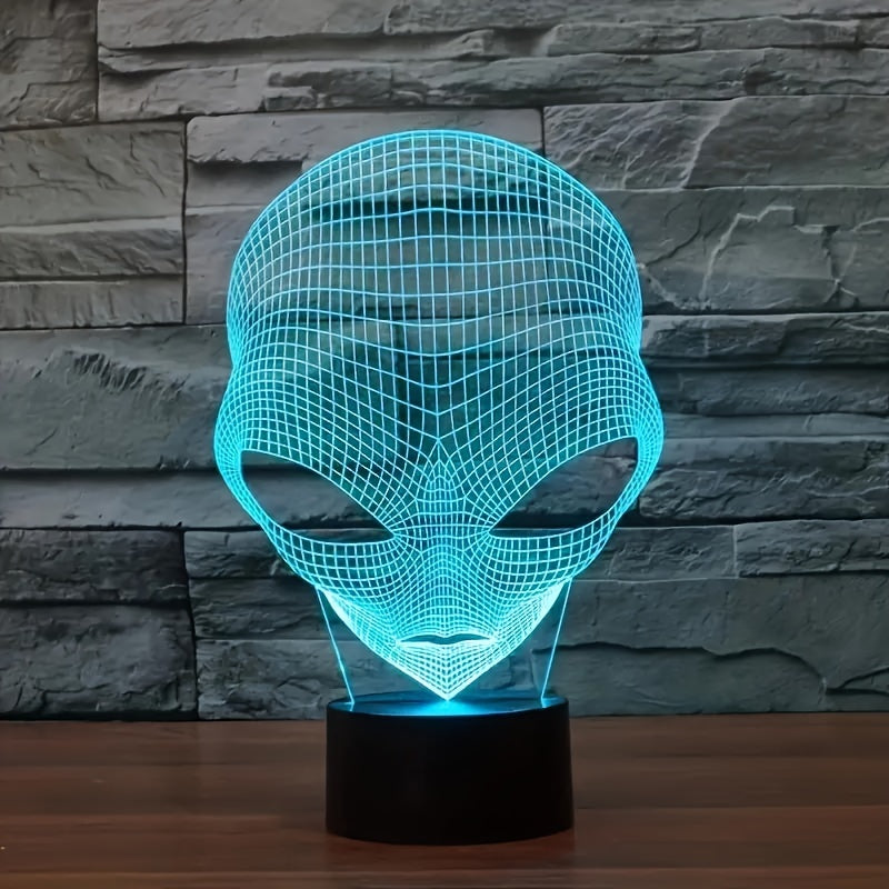 3D Alien LED Lamp with Touch Control and Color Changing Light