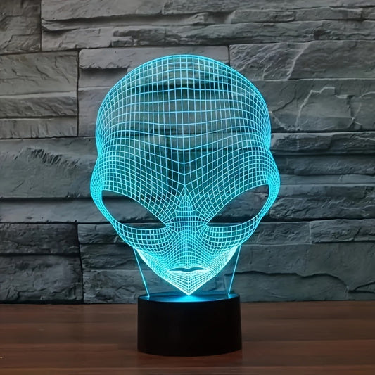 3D Alien LED Lamp with Touch Control and Color Changing Light